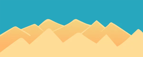 Gardinen simple desert landscape in vector.atmospheric view in flat style.template for background wallpaper banner © Anna