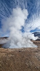 Fototapeta na wymiar geyser in park national park