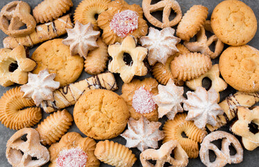 assorted cookies background