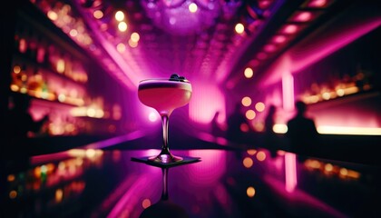 Pink Сocktail in Mystic Pink Bar
