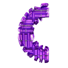 Dark purple transformed symbol