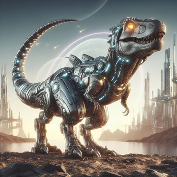 dinosaur futuristic design