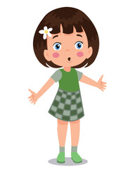 vector illustration of students in different postures