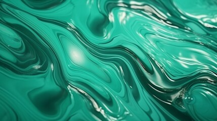 Mint Marble with Bark Horizontal Background. Abstract stone texture backdrop with water drops. Bright natural material Surface. AI Generated Photorealistic Illustration.