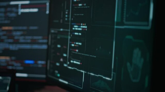 Dark monitors running program for encoding and decoding data