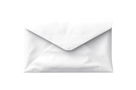 White Open Envelope Isolated on transparent Background