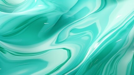 Mint Marble with Malachite Horizontal Background. Abstract stone texture backdrop with water drops. Bright natural material Surface. AI Generated Photorealistic Illustration.