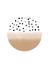 abstract shapes circle and dots Wall Poster Wall Decor