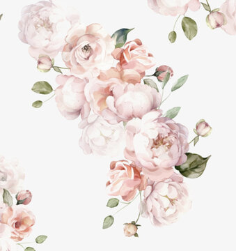 Rosas / fondo floreado / elegante