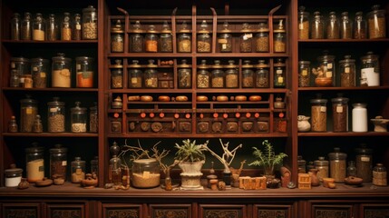 traditional chinese medicine cabinet in china, 16:9