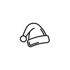 Original vector illustration. Santa Claus New Year's Hat Icon.