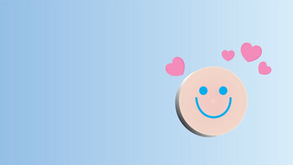 hands holding smile face mental health and bussiness growth