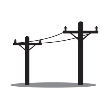 recommend clip art: power pole icon logo vector design template