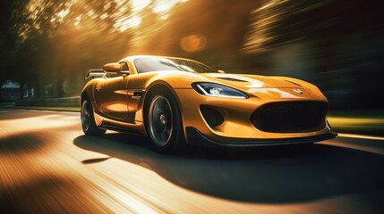 Revving up: Unleash the Thrill of Sports Car Elegance with Cutting-Edge Design and High-Speed Performance!, generative AI