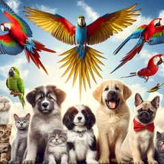 group of pets
