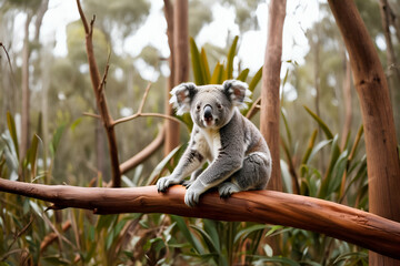 Koala in tree - Generative AI