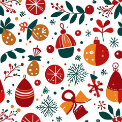 Patr&oacute;n navidad / dibujo a mano