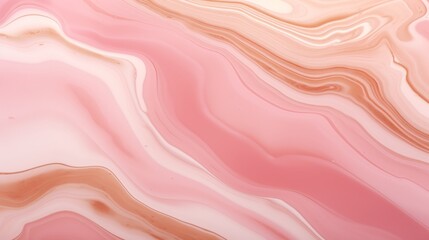 Obraz premium Soft Pink Marble with Wooden Oak Horizontal Background. Abstract stone texture backdrop with water drops. Bright natural material Surface. AI Generated Photorealistic Illustration.