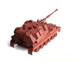 Scale model of old vehicle