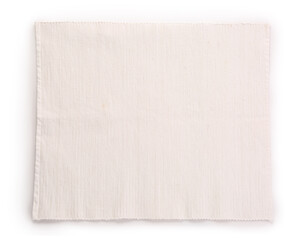 Stylish fabric table mat isolated on white background - obrazy, fototapety, plakaty