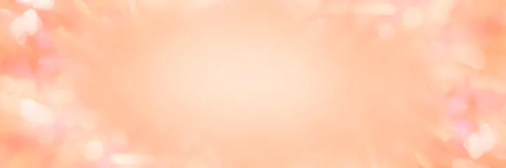 Plexiglas schilderij Pantone 2024 Peach Fuzz Blurred background of peach fuzz Christmas tinsel  © Natali