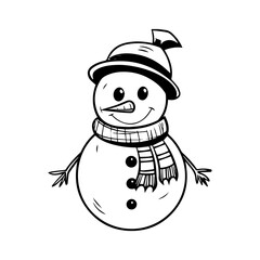 snowman icon. Vector concept illustration for design.
