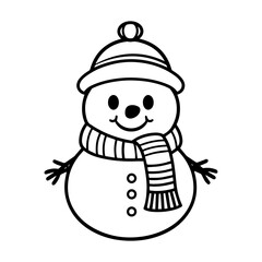 snowman icon. Vector concept illustration for design.
