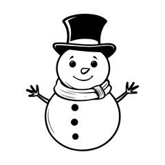 snowman icon. Vector concept illustration for design.