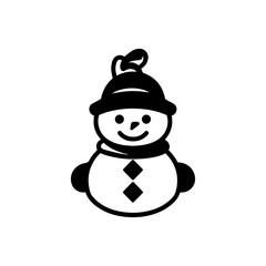 snowman icon. Vector concept illustration for design.