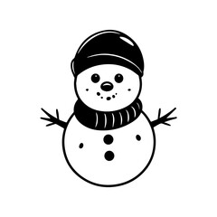 snowman icon. Vector concept illustration for design.