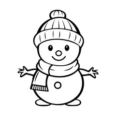 snowman icon. Vector concept illustration for design.