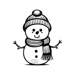 snowman icon. Vector concept illustration for design.