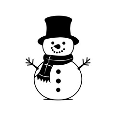 snowman icon. Vector concept illustration for design.