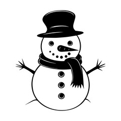 snowman icon. Vector concept illustration for design.