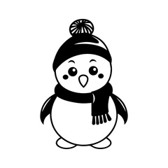 snowman icon. Vector concept illustration for design.