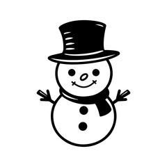 snowman icon. Vector concept illustration for design.