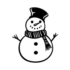 snowman icon. Vector concept illustration for design.