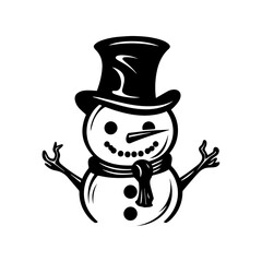 snowman icon. Vector concept illustration for design.