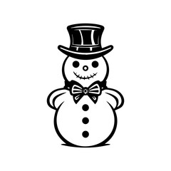 snowman icon. Vector concept illustration for design.