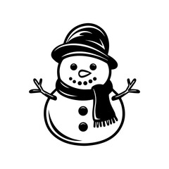 snowman icon. Vector concept illustration for design.