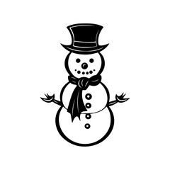 snowman icon. Vector concept illustration for design.