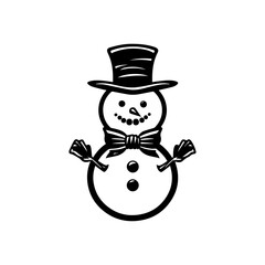 snowman icon. Vector concept illustration for design.