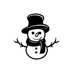 snowman icon. Vector concept illustration for design.