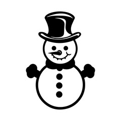 snowman icon. Vector concept illustration for design.
