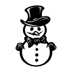 snowman icon. Vector concept illustration for design.