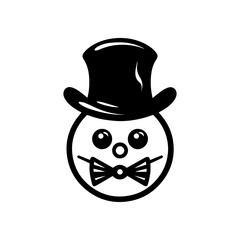 snowman icon. Vector concept illustration for design.