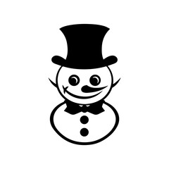 snowman icon. Vector concept illustration for design.