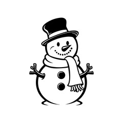 snowman icon. Vector concept illustration for design.