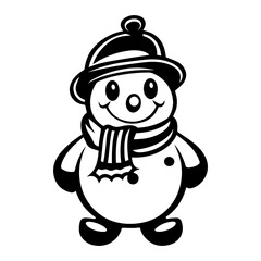 snowman icon. Vector concept illustration for design.