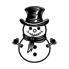snowman icon. Vector concept illustration for design.